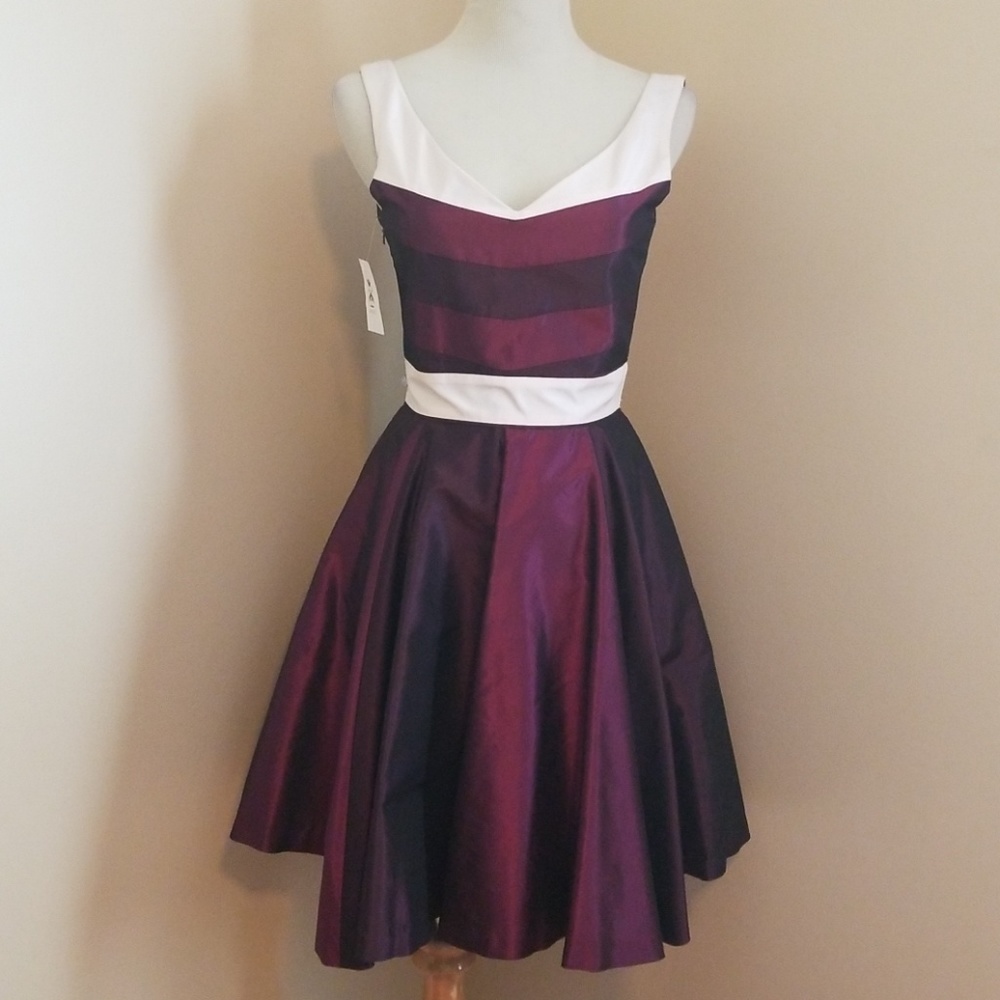 Abate pink silk dress Sz 4 cocktail party